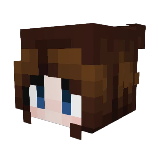 CircusFreak06 Minecraft avatar head, 3D render