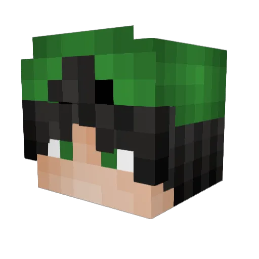 CircusJames Minecraft avatar head, 3D render