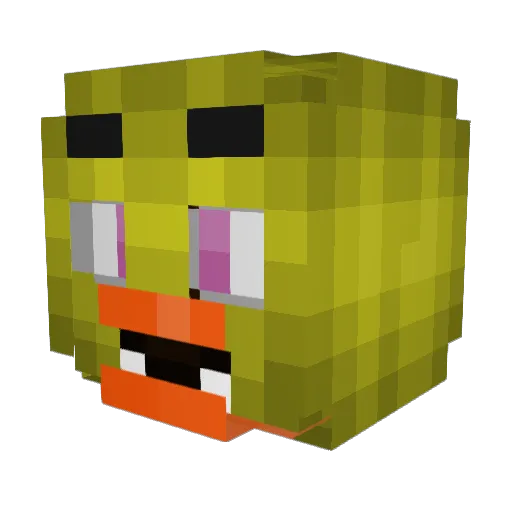 Circus_Baby1108 Minecraft avatar head, 3D render