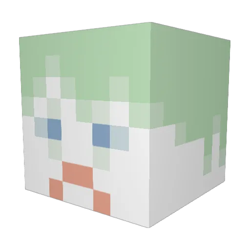 Circus_Clown304 Minecraft avatar head, 3D render