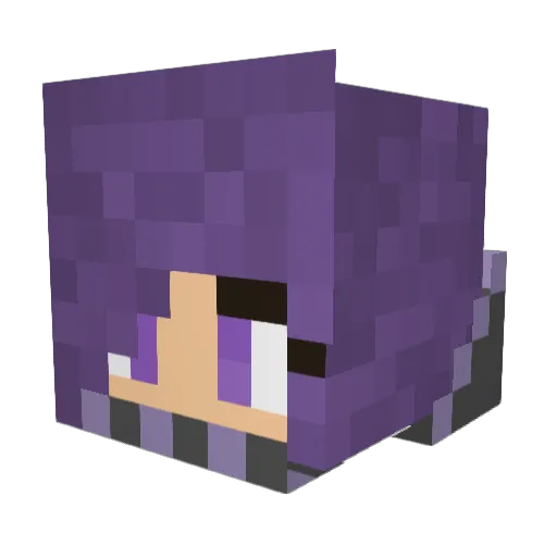 Circxs Minecraft avatar head, 3D render