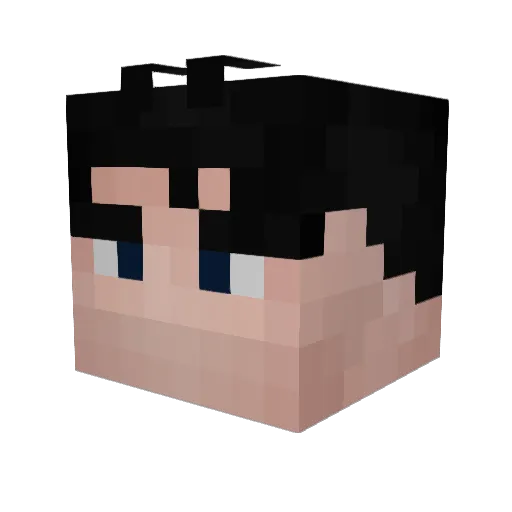 Cirederf22 Minecraft avatar head, 3D render