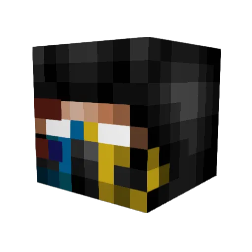 Ciresh Minecraft avatar head, 3D render