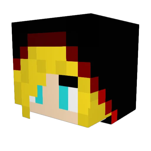 CiriX94 Minecraft avatar head, 3D render