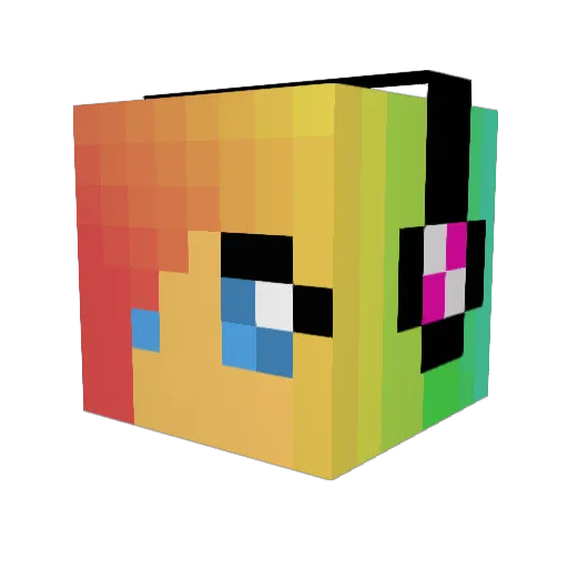 Cirichan Minecraft avatar head, 3D render