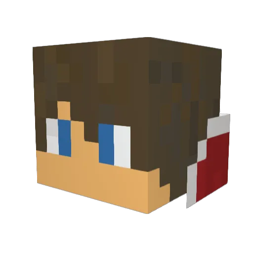 CirillMatt Minecraft avatar head, 3D render