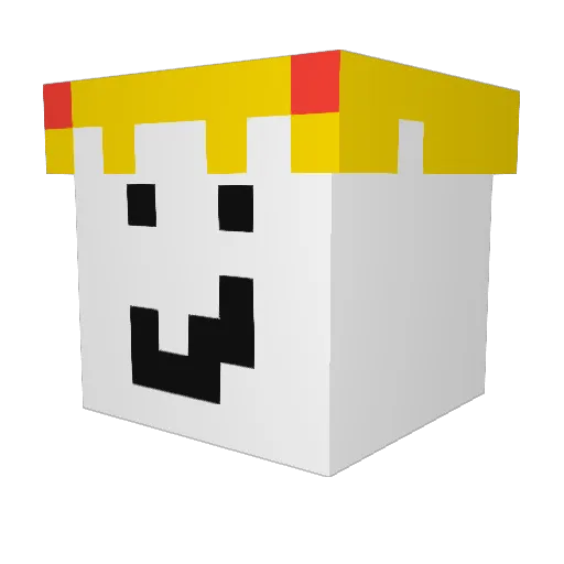 Cirkainaiss Minecraft avatar head, 3D render