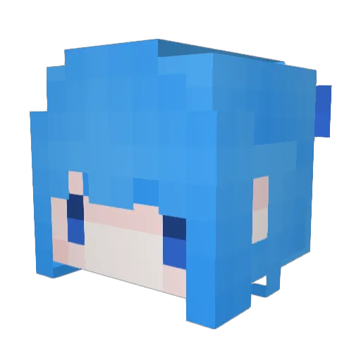 Cirno0909 Minecraft avatar head, 3D render