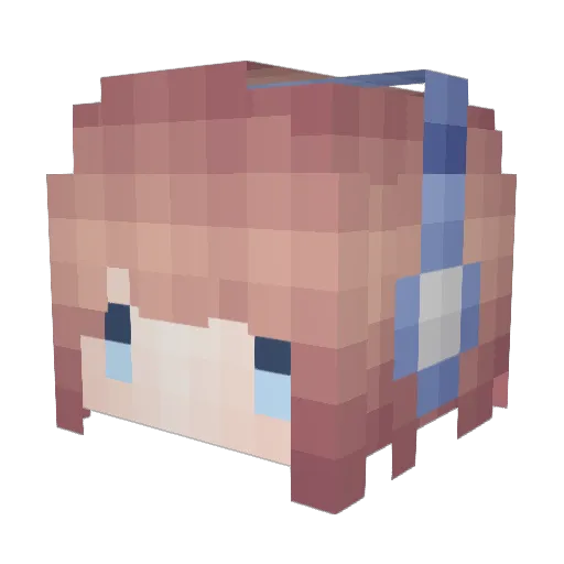 Cirno_h Minecraft avatar head, 3D render