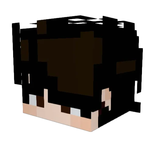 CiroBP Minecraft avatar head, 3D render