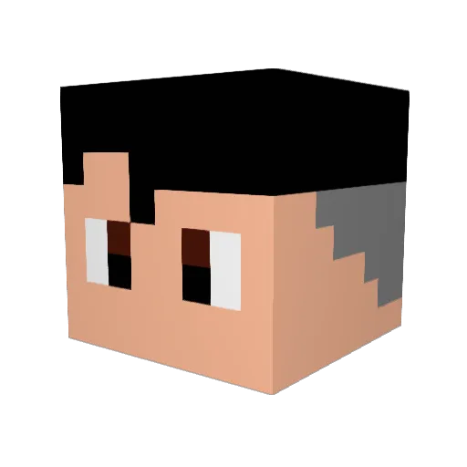 CiroCanaya Minecraft avatar head, 3D render