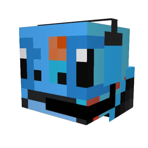 Cirogar Minecraft avatar head, 3D render