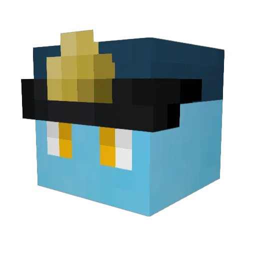 CirroSbirro Minecraft avatar head, 3D render