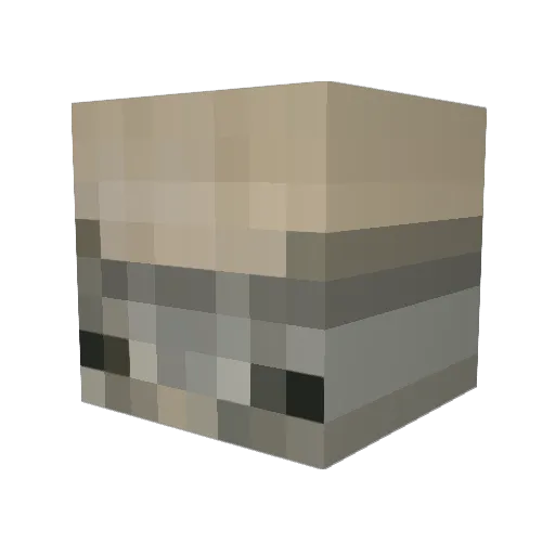 Cirrus1 Minecraft avatar head, 3D render