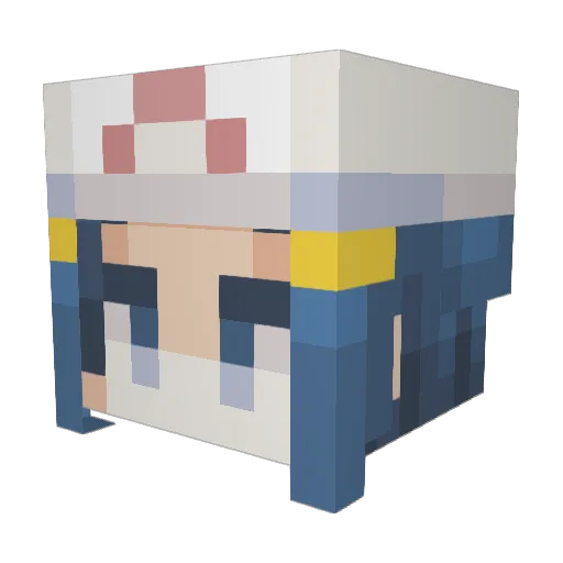 Cirstay Minecraft avatar head, 3D render