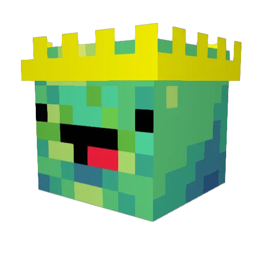 Cirtapk Minecraft avatar head, 3D render