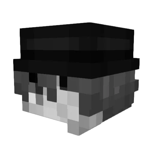 Cirwis Minecraft avatar head, 3D render