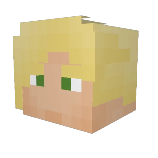 Ciryon_ Minecraft avatar head, 3D render