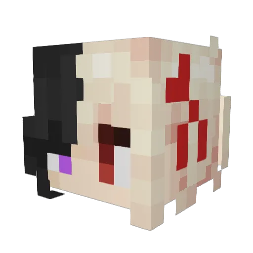 Cis2to Minecraft avatar head, 3D render