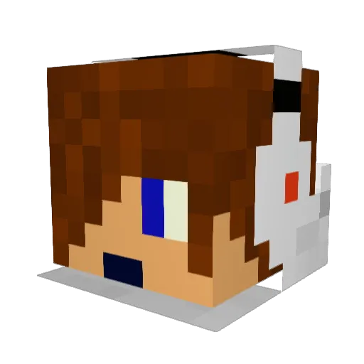 Cisaa20 Minecraft avatar head, 3D render