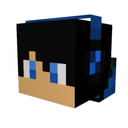 Cisco009 Minecraft avatar head, 3D render