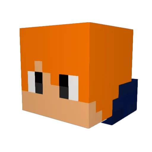 CiscoB1 Minecraft avatar head, 3D render