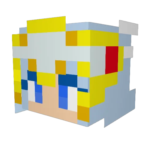 Ciscoduro Minecraft avatar head, 3D render
