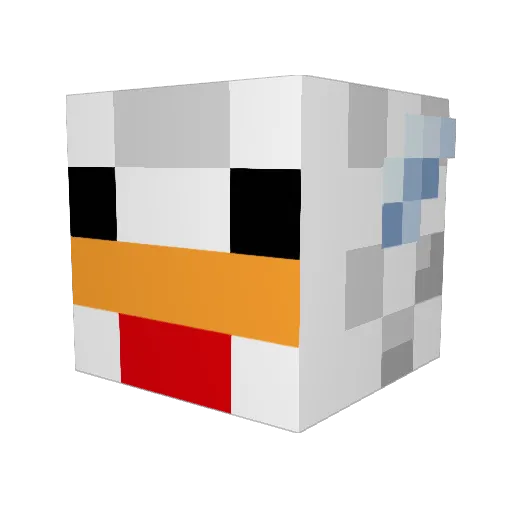 Ciskothegreat Minecraft avatar head, 3D render