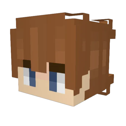 Cissa_ Minecraft avatar head, 3D render
