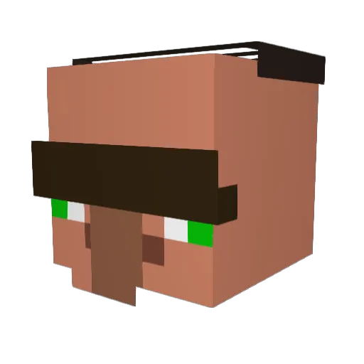 CisseDW Minecraft avatar head, 3D render