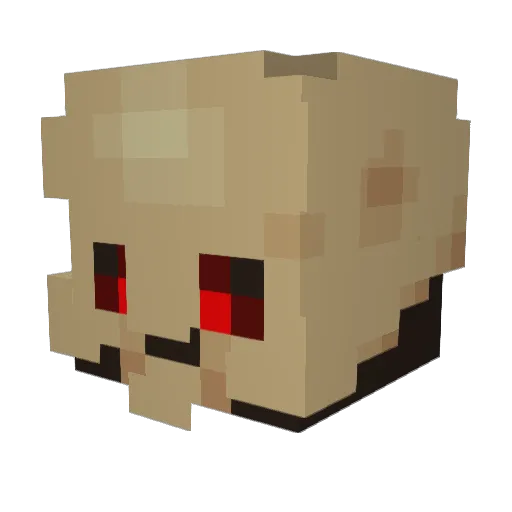 Cissy_ Minecraft avatar head, 3D render