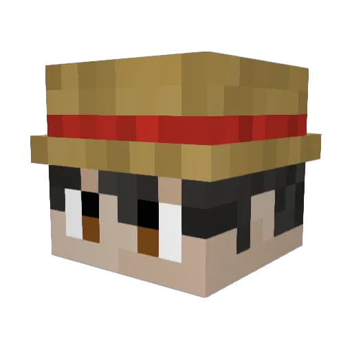 Citadino Minecraft avatar head, 3D render