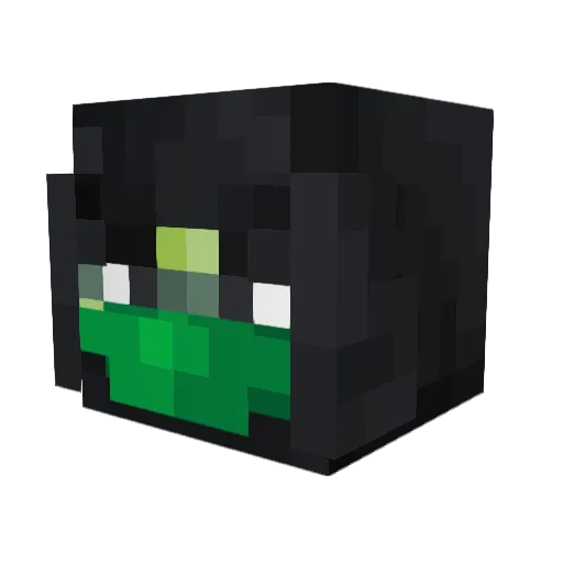 CitingPETER Minecraft avatar head, 3D render