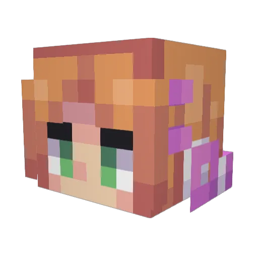 Citious_Tnvd Minecraft avatar head, 3D render