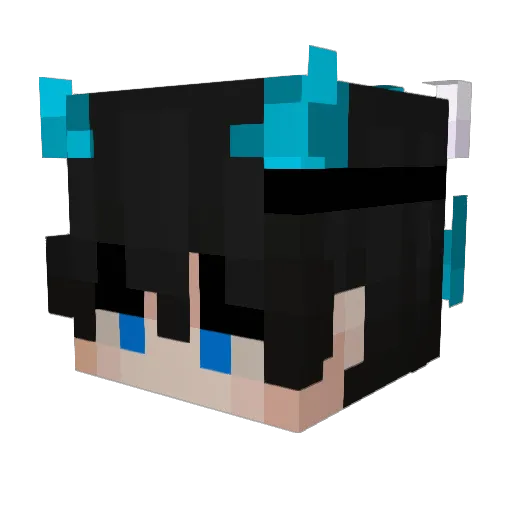Citizen_red_ Minecraft avatar head, 3D render
