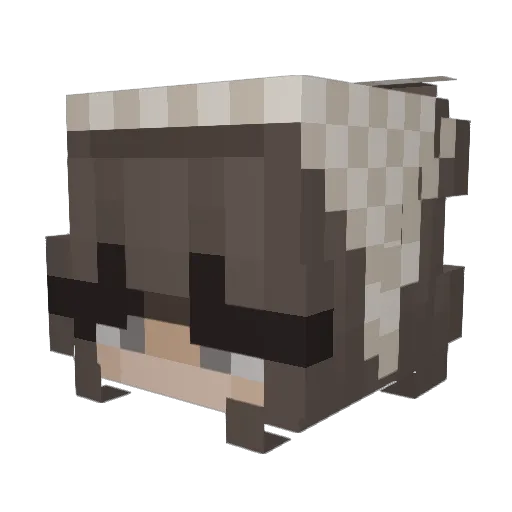 Cito210_ Minecraft avatar head, 3D render
