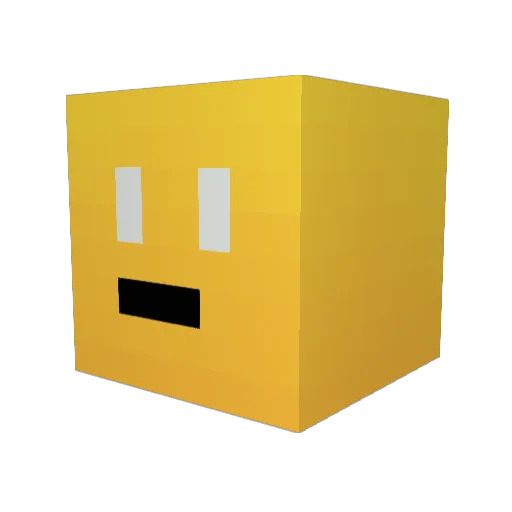 CitricMango Minecraft avatar head, 3D render