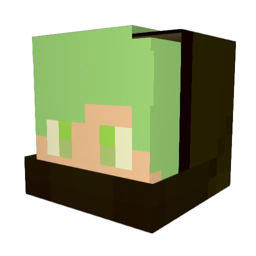 CitricOwl357874 Minecraft avatar head, 3D render