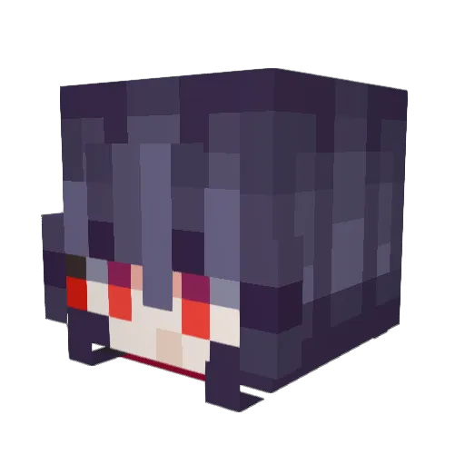 CitrinePixel Minecraft avatar head, 3D render