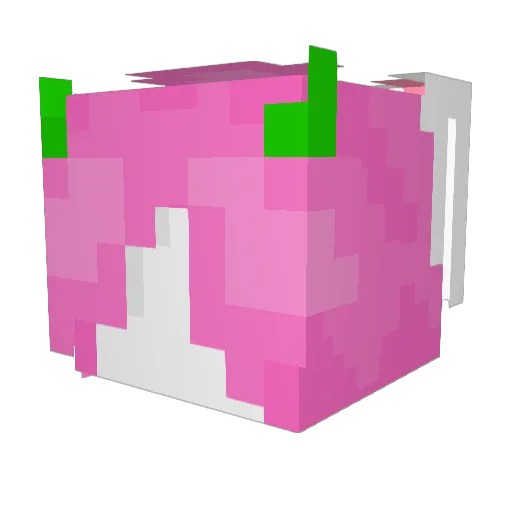 CitrineSilly Minecraft avatar head, 3D render