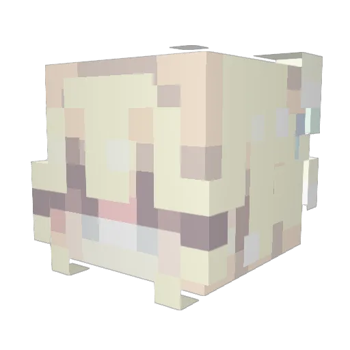 Citrine_Bee Minecraft avatar head, 3D render