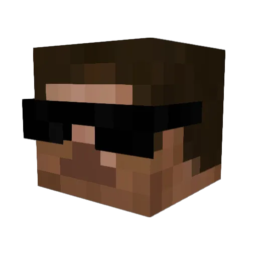 Citror_ Minecraft avatar head, 3D render