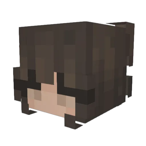 Citrouille1026 Minecraft avatar head, 3D render