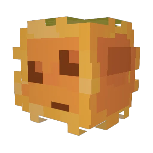 Citrula Minecraft avatar head, 3D render