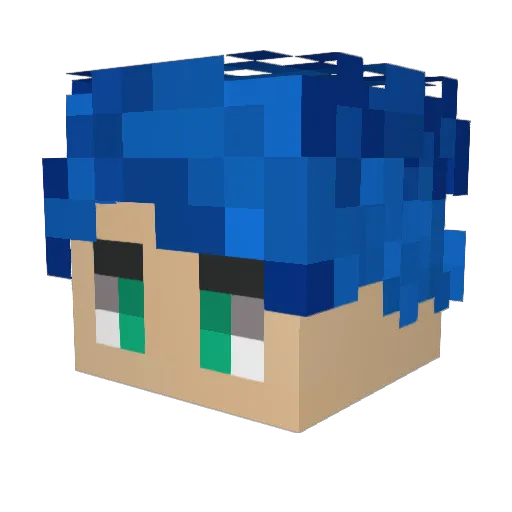 Citrus7612 Minecraft avatar head, 3D render