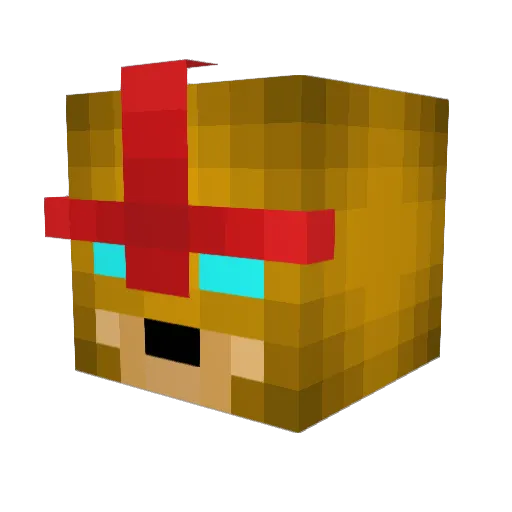 CitrusRush Minecraft avatar head, 3D render
