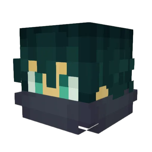CitrusWasHere Minecraft avatar head, 3D render
