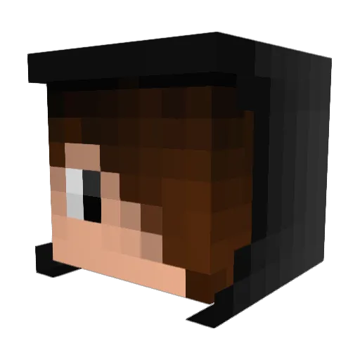 Citrvs Minecraft avatar head, 3D render