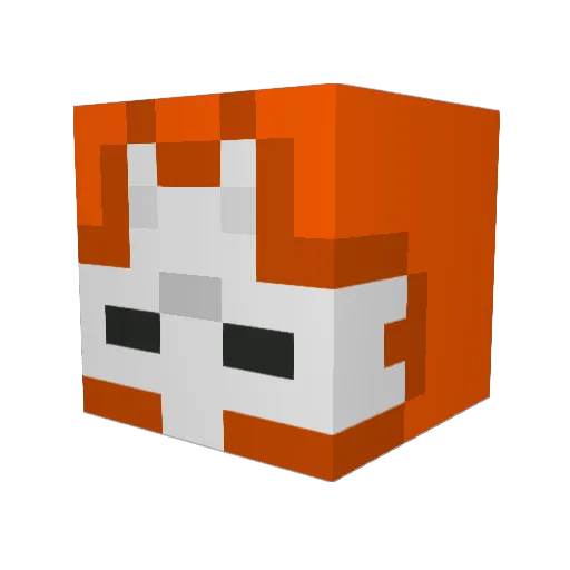 Citrxs Minecraft avatar head, 3D render