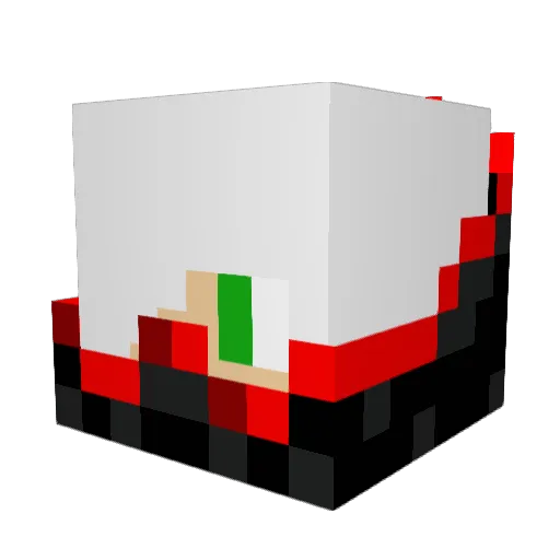 Cittenkatty Minecraft avatar head, 3D render
